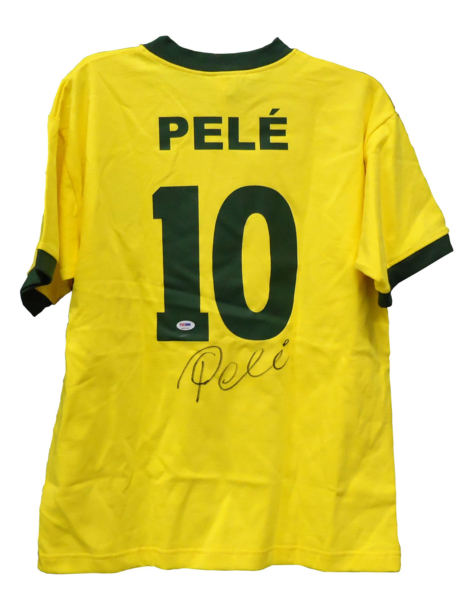 Lot Detail - Soccer Legend Pele Signed Brazil CBD Jersey
