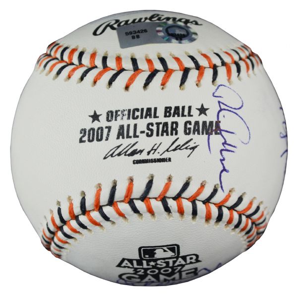 2007 National League All-Star Team Signed Jersey.  Baseball