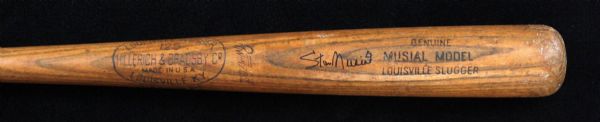  Incredible 1959-1960 Stan Musial Game Used and Signed Hillerich & Bradsby Bat PSA/DNA GU 9 and Letter of Provenance