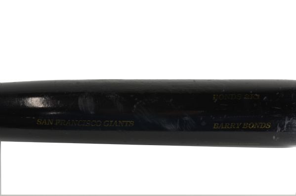 Lot Detail - 2006 BARRY BONDS GAME USED & PHOTOMATCHED PRO MODEL 2K1 SAM  BAT (PSA/DNA GU 10, RESOLUTION LOA)