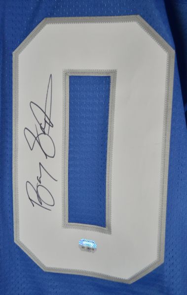 Lot Detail - Barry Sanders Signed Jersey and Helmet with Hall of