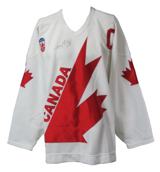 Wayne Gretzky Signed Team Canada Jersey. Hockey Collectibles