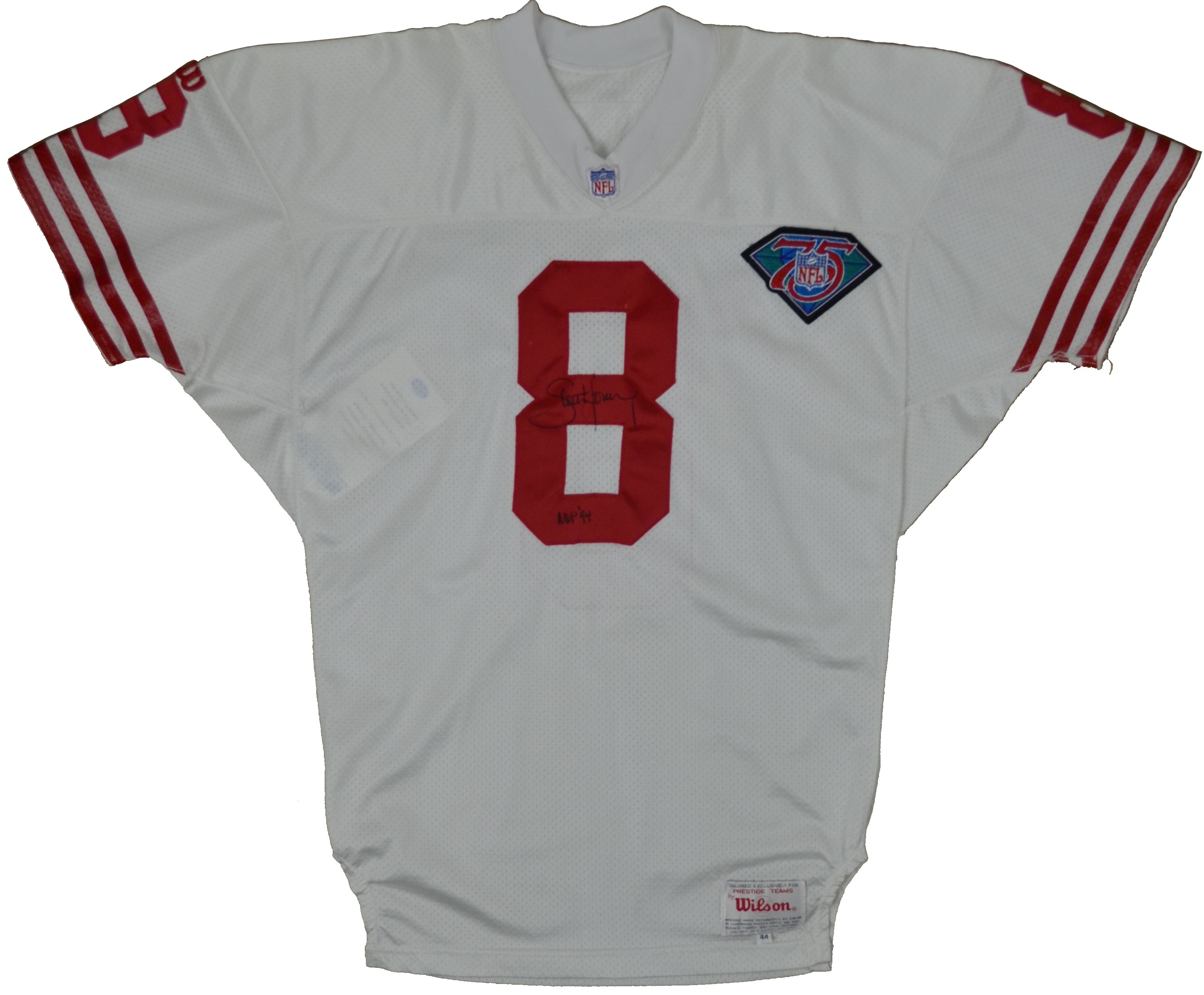 Lot Detail - Historic 'Vindication Bowl' 1994 Steve Young Game Worn 49ers Jersey 9/11 ...