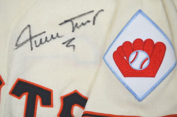 Lot Detail - Willie Mays Signed Mitchell and Ness San Francisco Giants  Jersey