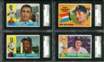 1960 Topps Complete Set of 572 Cards with 13 SGC Graded 