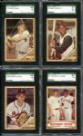 1962 Topps Complete Set of 598 plus 8 Variations with 12 SGC Graded 