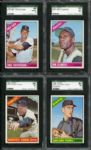 1966 Topps Complete Set of 598 Cards with 11 SGC Graded 