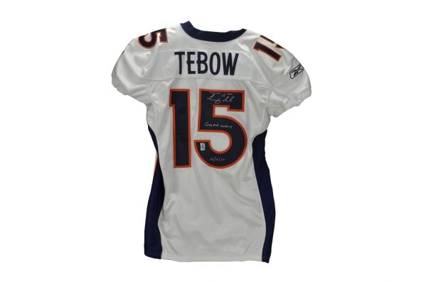 Lot Detail - 2010 Tim Tebow Denver Broncos Game-Worn Jersey 10/10