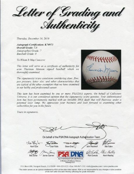 Thurman Munson-signed baseball in Massillon nets thousands of