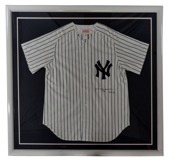 Lot Detail - Reggie Jackson Autographed Framed New York Yankees Jersey