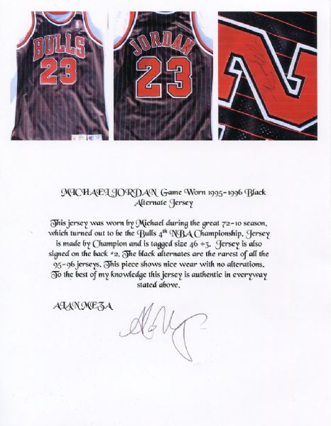 Mitchell & Ness Releases 1995-96 Michael Jordan '72-10' Season Chicago  Bulls Authentic Home Championship