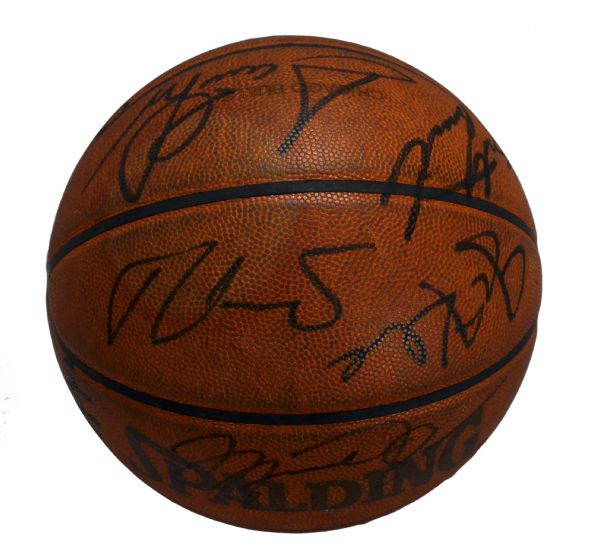 Chicago Bulls 2014-15 Team Signed Autographed White Panel