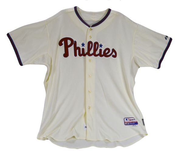 Lot Detail - 2010 Ryan Howard Game-Worn Phillies Jackie Robinson Day Home  Jersey (MLB Auth)