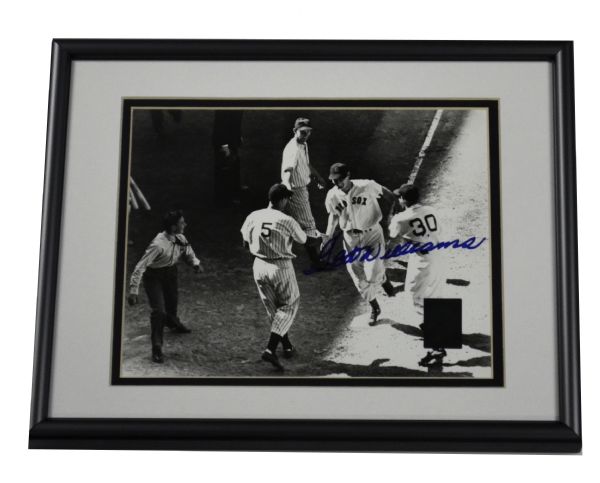 Lot - SIGNED Mickey Mantle NY Yankees and Ted Williams Boston Red Sox Color  8 x 10 Photo Print w/ COA