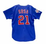 1999 Sammy Sosa Signed and Game-Worn Cubs Alternate Blue Jersey