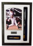 Historically Significant 2001 Derek Jeter World Series Game-Used and Signed Bat With Display 