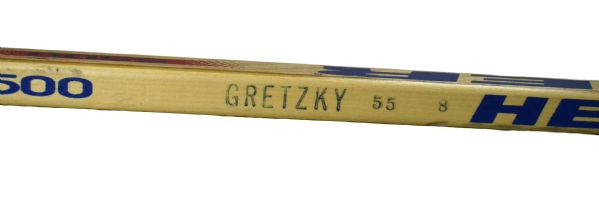 Wayne Gretzky New York Rangers Hespeler Game Used Stick