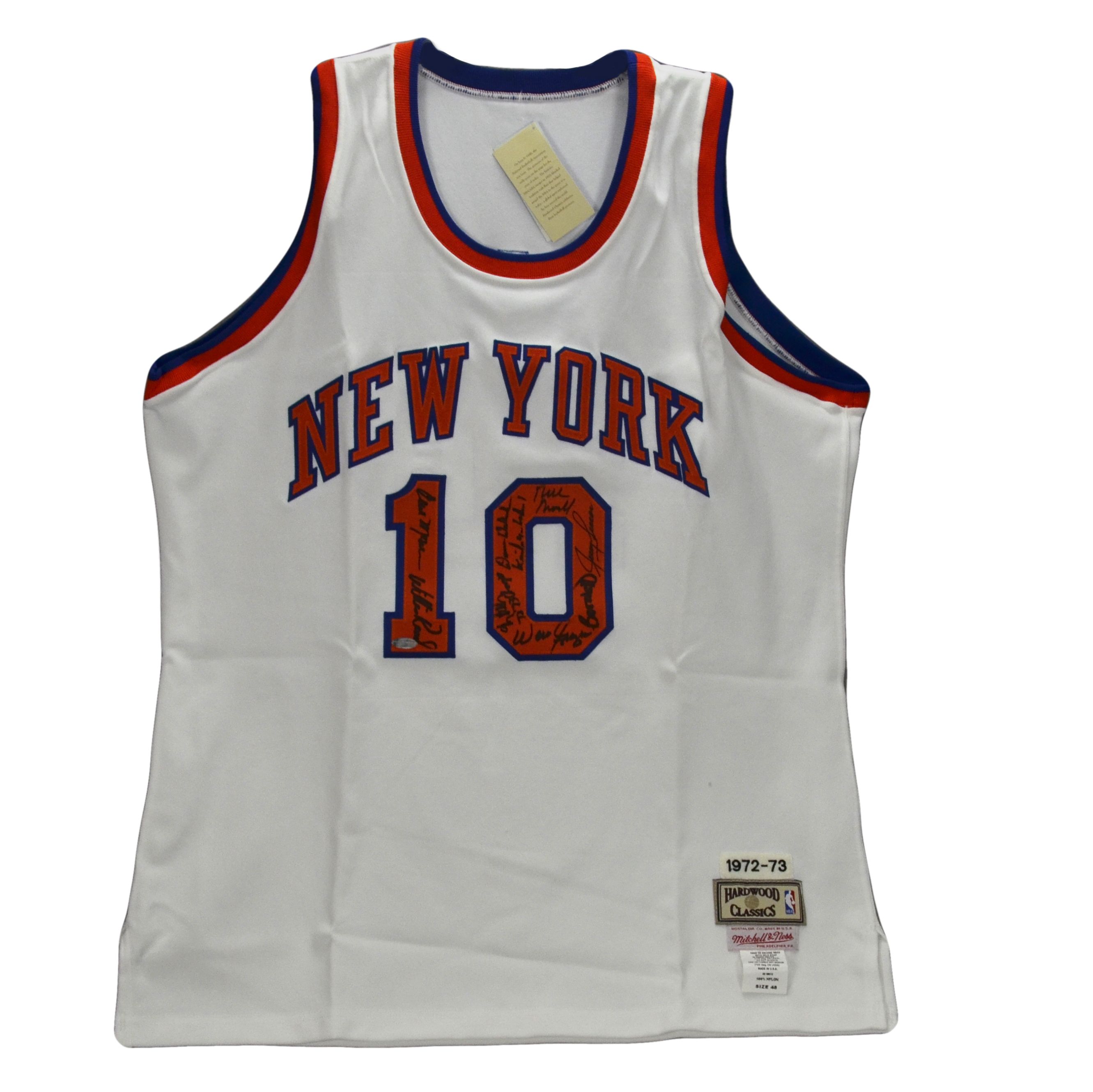 Lot Detail - 1972-1973 NBA Champion New York Knicks Team Signed Jersey ...