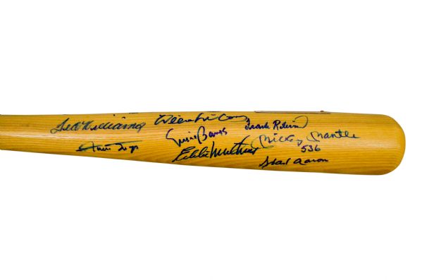 Lot Detail - 500 Home Run Club Multi Signed Hank Aaron Atlanta