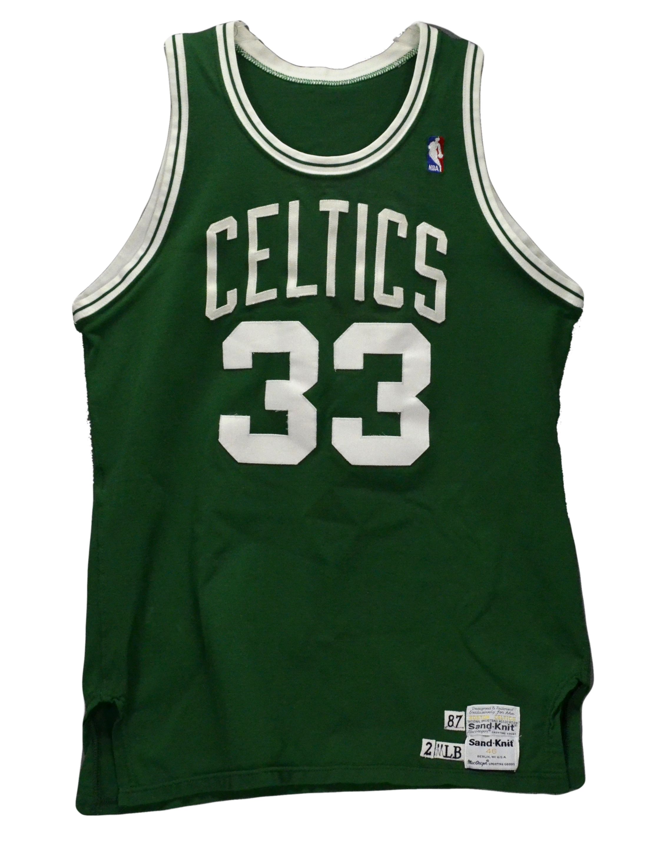 Lot Detail - 1986-1987 Larry Bird Game Used Celtics Road Jersey MEARS A8