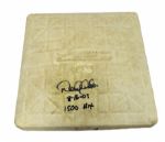 Derek Jeter Autographed Game Used First Base From 1,500th Hit Game(MLB AUTH)
