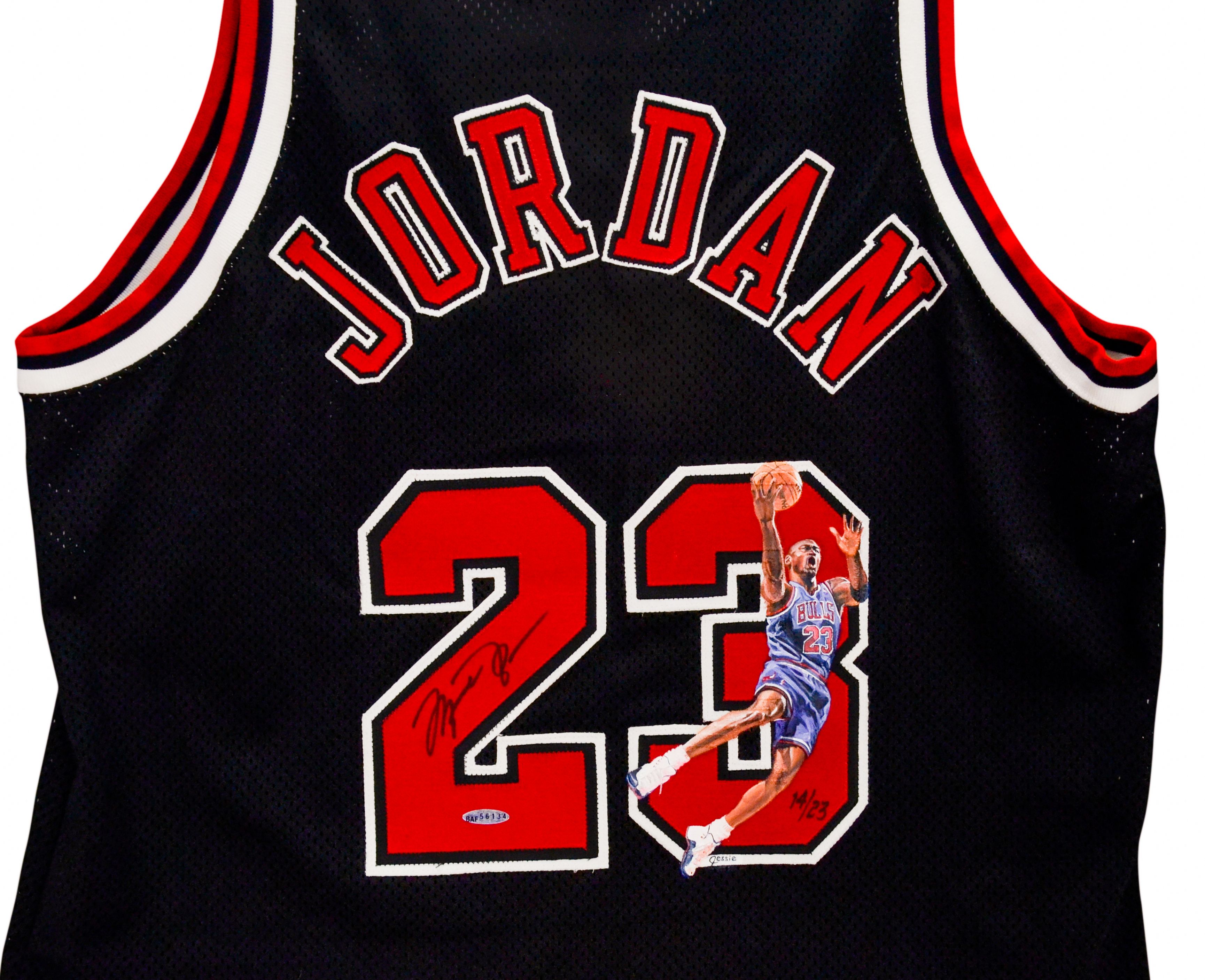 Lot Detail - Michael Jordan Signed Chicago Bulls Jersey with Custom