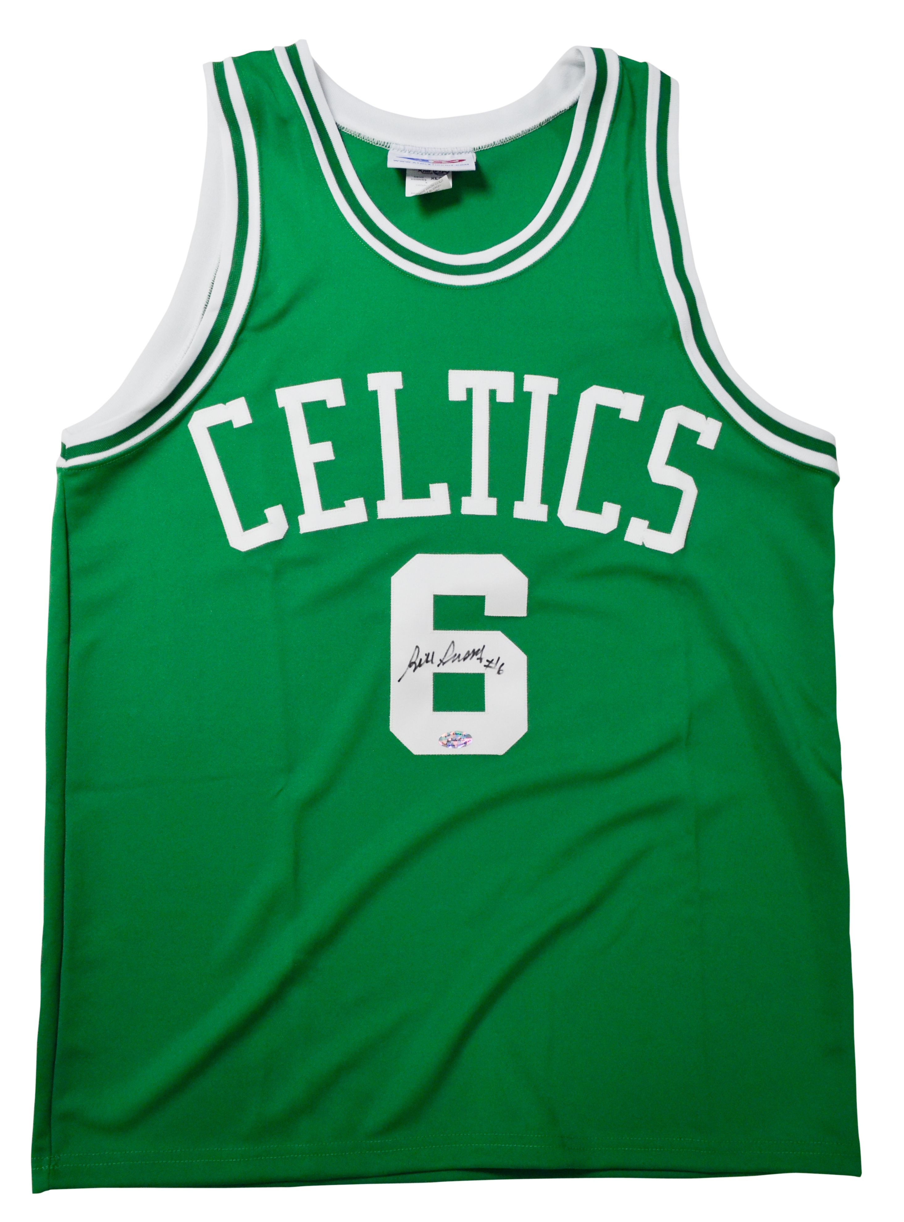 Lot Detail - Bill Russell Signed Celtics Jersey & 16x20 Photograph