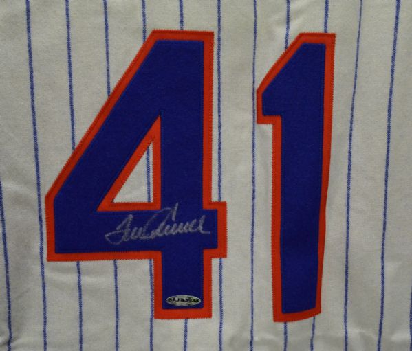 Nolan Ryan 1969 Miracle Mets Signed Mitchell & Ness New York Mets Jersey  PSA