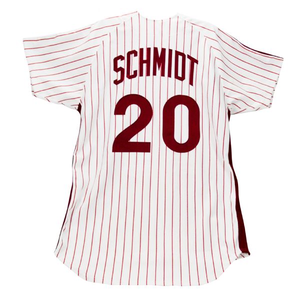 Lot Detail - Mike Schmidt Signed Phillies Mitchell & Ness Jersey w