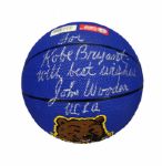 UCLA Basketball Signed By John Wooden to Kobe Bryant
