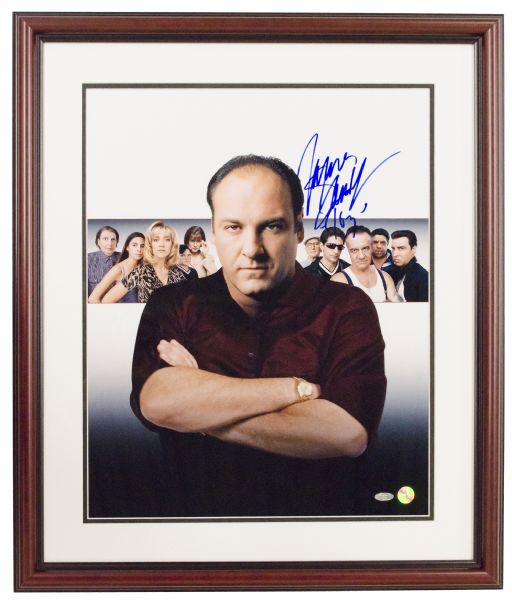 REPRINT JAMES GANDOLFINI 4 Sopranos autographed signed photo copy 