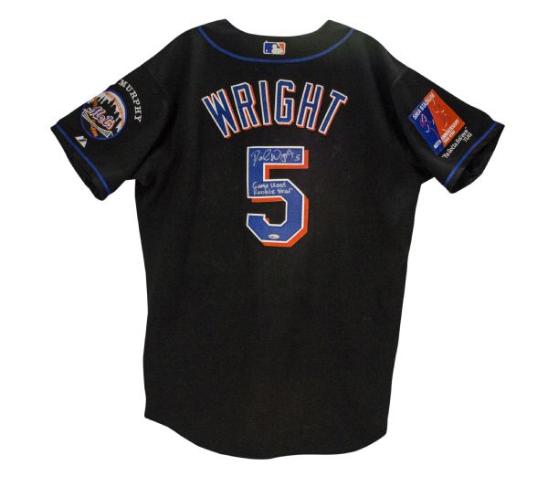 Lot Detail - 2004 David Wright Rookie Game Worn and Signed/Inscribed New  York Mets Jersey (Steiner)