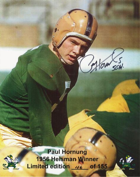 Notre Dame Fighting Irish - Paul Hornung (1956). He would go on to the 1957  NFL Draft in the f…