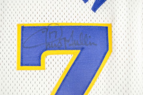 Lot Detail - 1991-92 Chris Mullin Game Used Golden State Warriors Road  Jersey With Scarce Captain's Patch (MEARS)