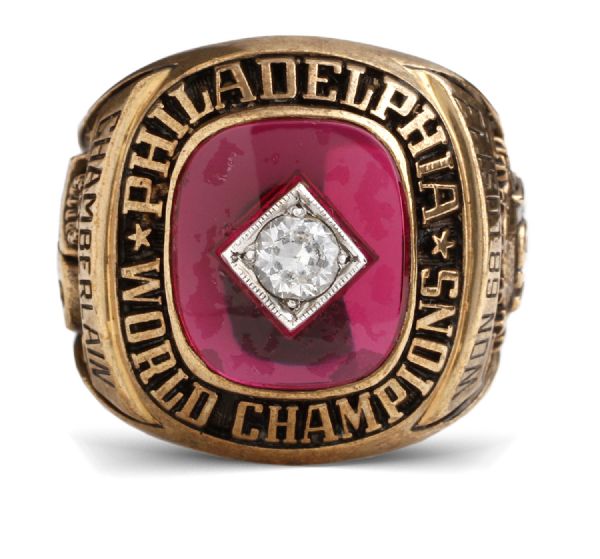 Lot Detail Wilt Chamberlain 1967 Philadelphia 76ers Nba Champions Ring Salesman Sample