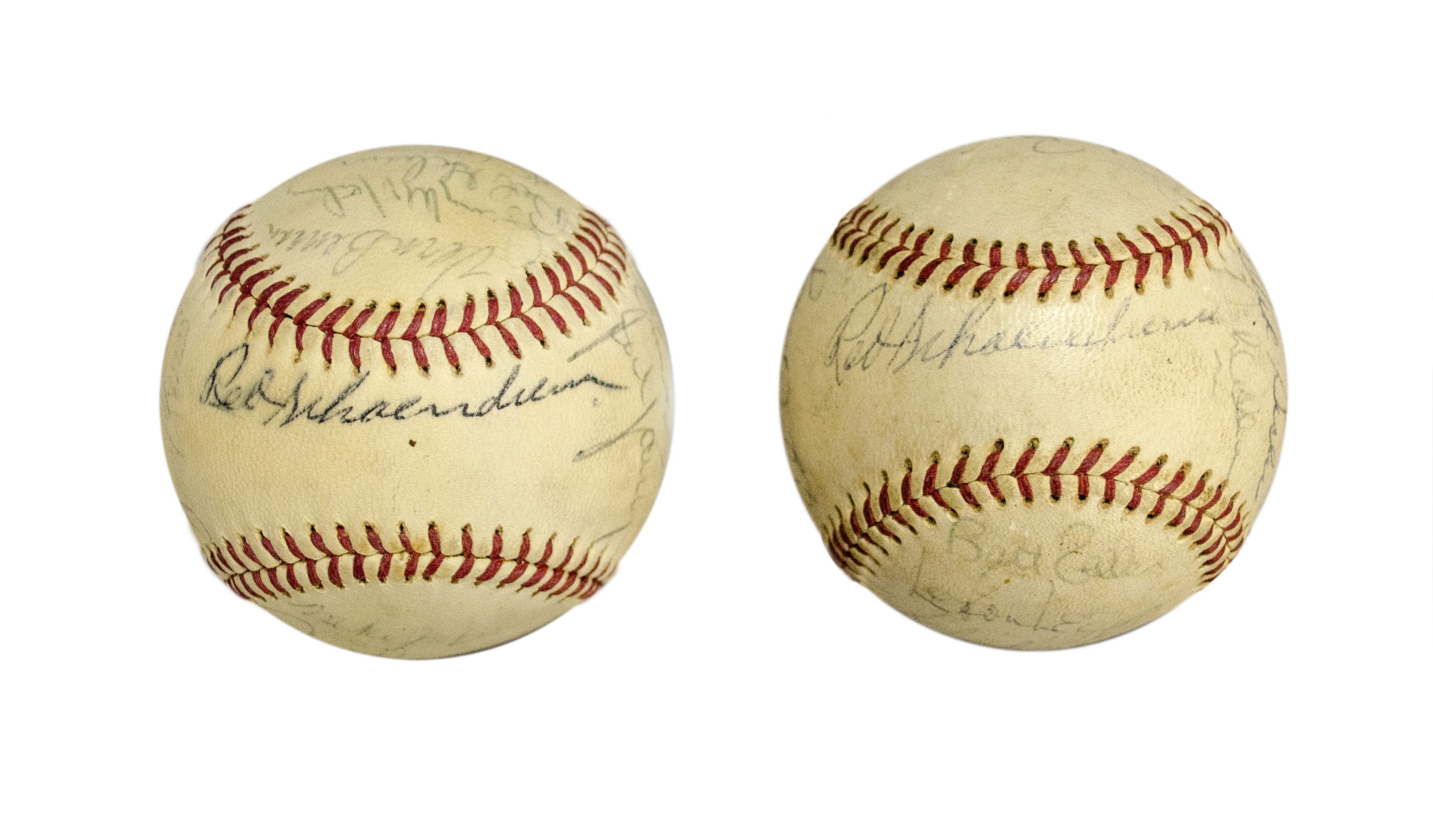 Lot Detail - Lot of (2) 1970&#39;s St. Louis Cardinals Team Signed Baseballs