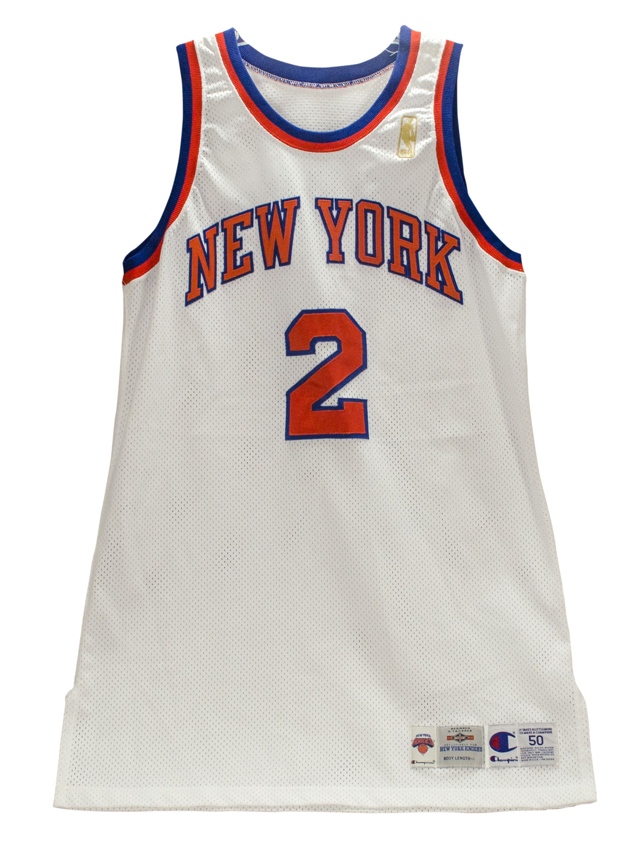 Lot Detail - 1996-97 Larry Johnson Game Worn New York Knicks Jersey ...