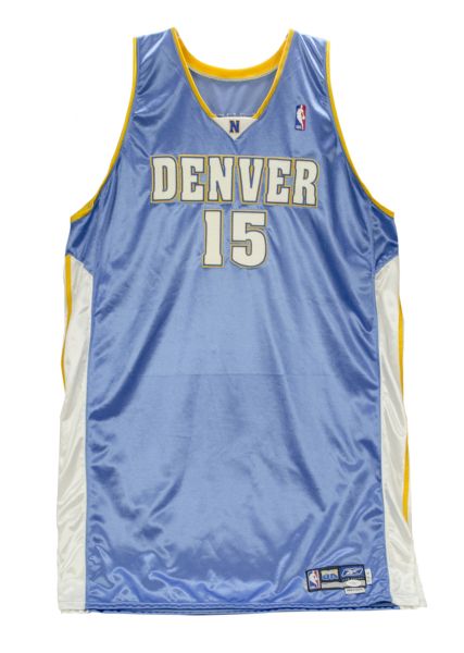 2003-04 Carmelo Anthony Game-Worn Nuggets Rookie Jersey