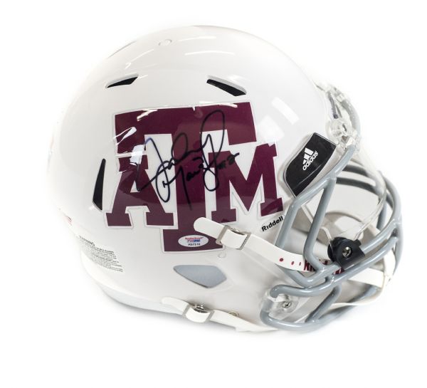 Texas A&M NCAA Helmet Shadowbox w/ Johnny Manziel card