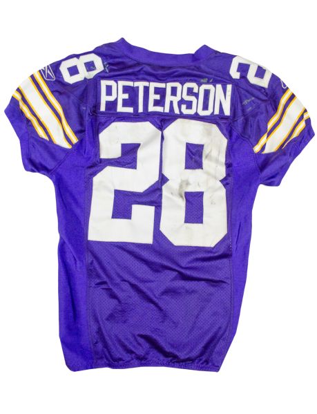 Lot Detail - 2009 Adrian Peterson Significant Game Worn Minnesota ...