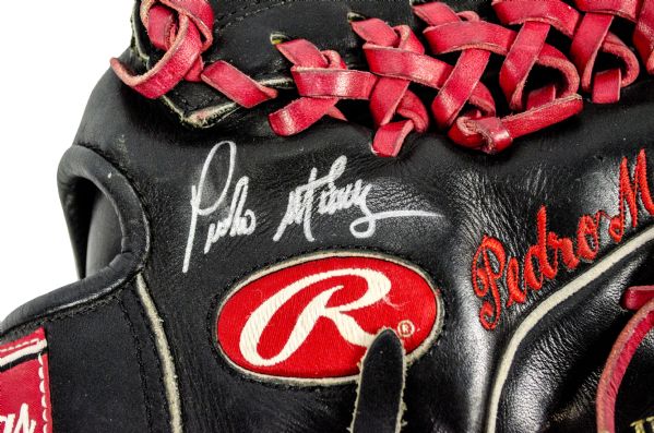 A Glove From One of the Greats. Pedro Martinez's Signature Red
