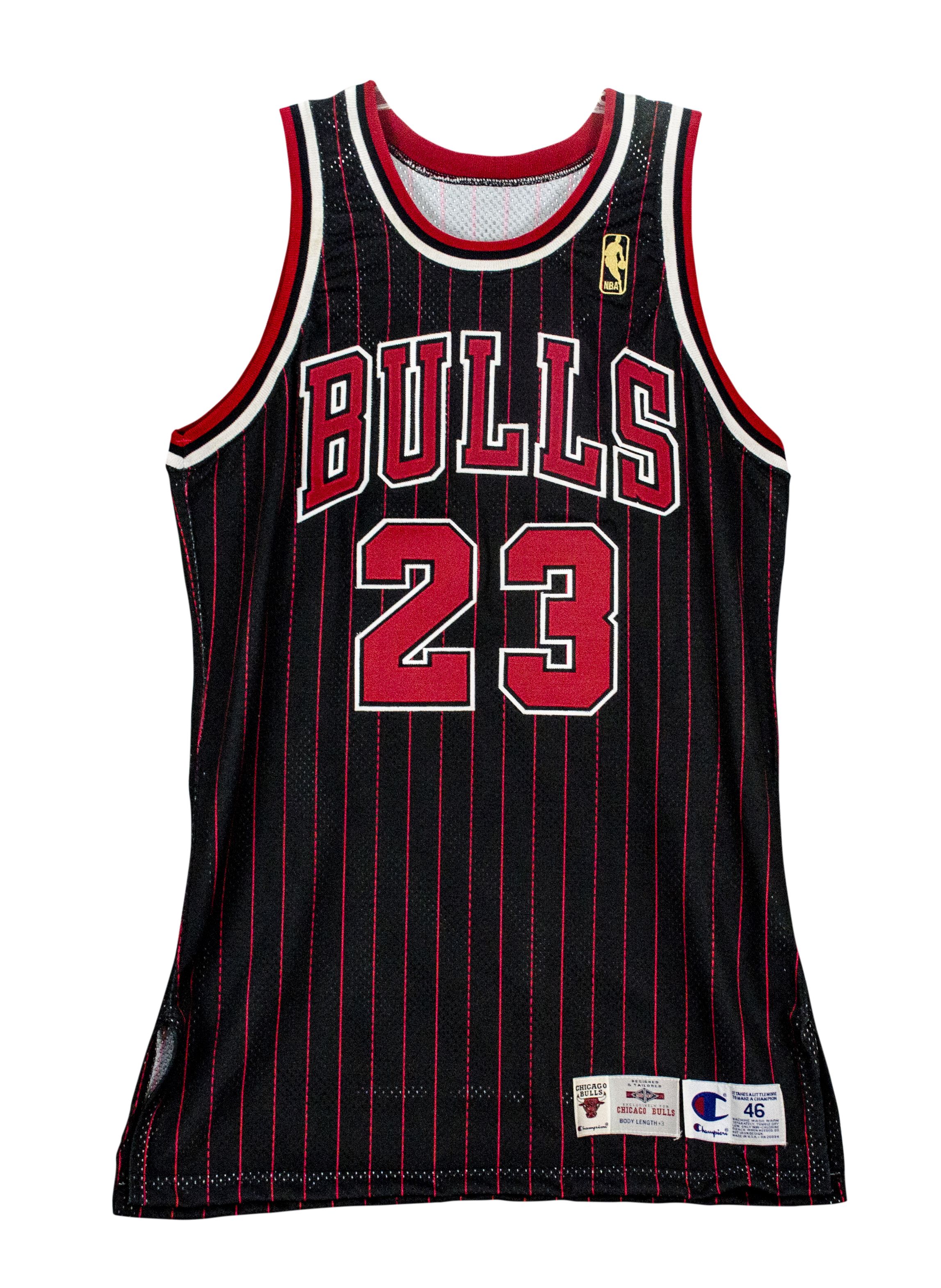 Lot Detail - Michael Jordan Autographed Black Chicago Bulls Jersey ...