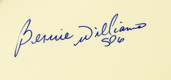 Lot Detail - Bernie Williams Autographed Electric Guitar
