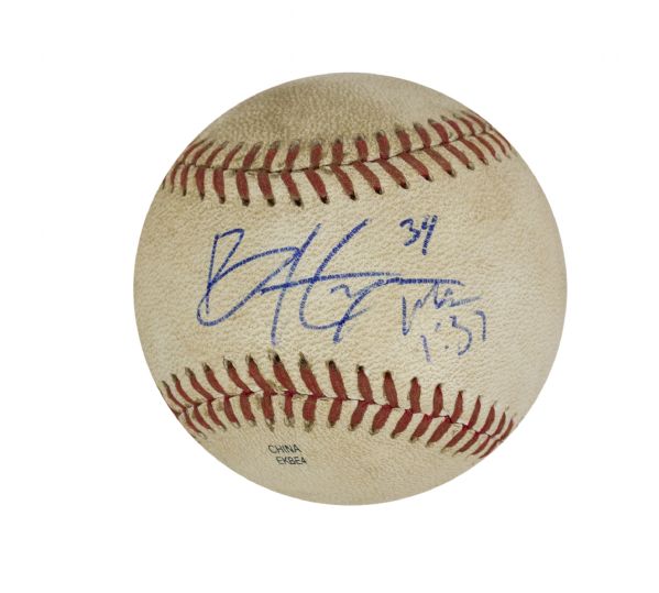 Bryce Harper Autographed Game-Used Baseball