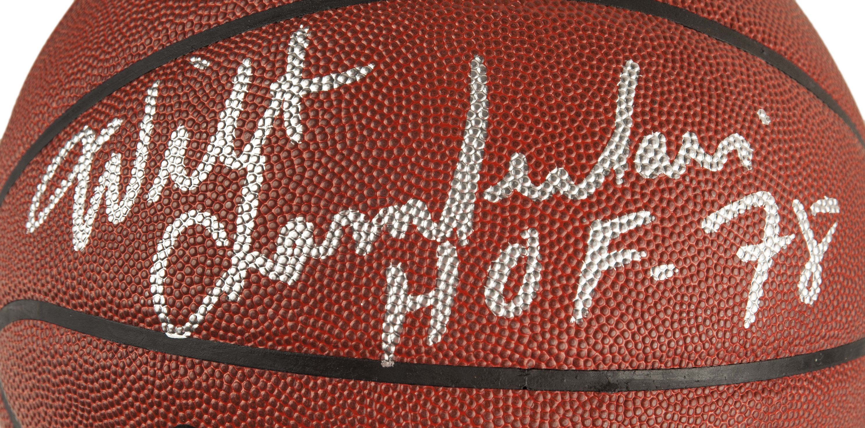 Lot Detail - Wilt Chamberlain Autographed Basketball w/ HOF Inscription