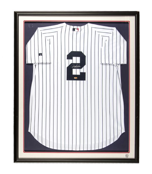 Lot Detail - Derek Jeter New York Yankees Signed and Framed Replica Jersey