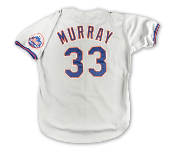Lot Detail - 1993 Eddie Murray New York Mets Game Worn and Signed Road  Jersey