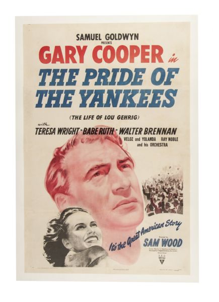 Pride of the Yankees'', with Gary Cooper, 1942 T-Shirt by Stars on Art -  Pixels Merch