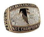 Atlanta Falcons Super Bowl XXXIII NFC Championship Player Ring (Michael Booker)