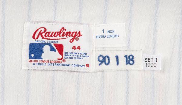 1985 Daryl Strawberry Game Worn New York Mets Jersey. Baseball, Lot  #81262